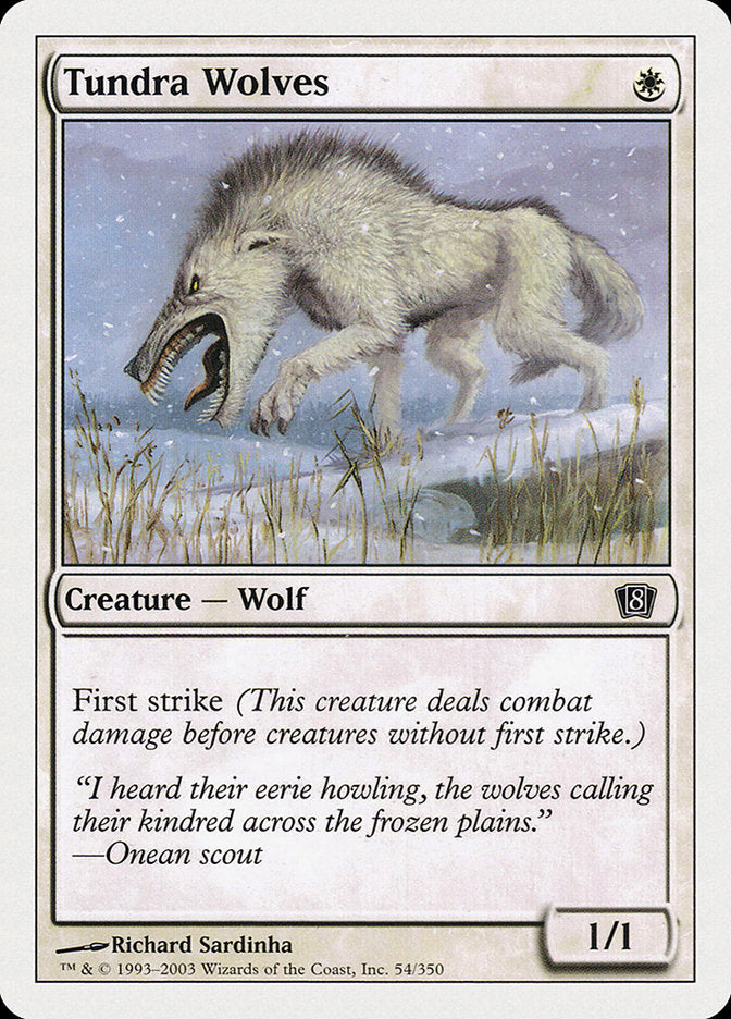 Tundra Wolves [Eighth Edition] | Cards and Coasters CA