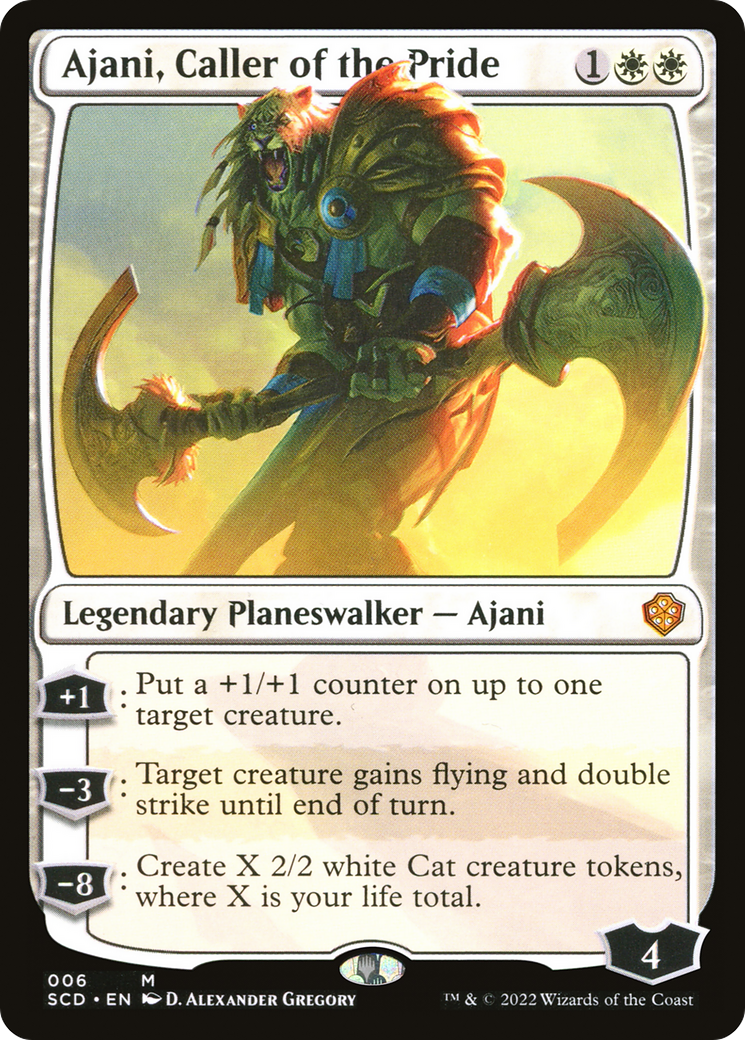 Ajani, Caller of the Pride [Starter Commander Decks] | Cards and Coasters CA