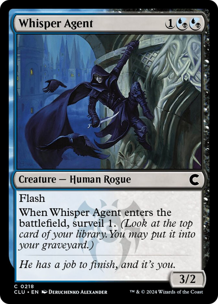 Whisper Agent [Ravnica: Clue Edition] | Cards and Coasters CA