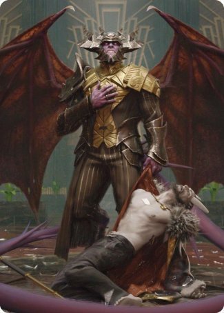 Ob Nixilis, the Adversary 1 Art Card [Streets of New Capenna Art Series] | Cards and Coasters CA