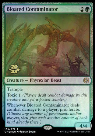 Bloated Contaminator [Phyrexia: All Will Be One Prerelease Promos] | Cards and Coasters CA