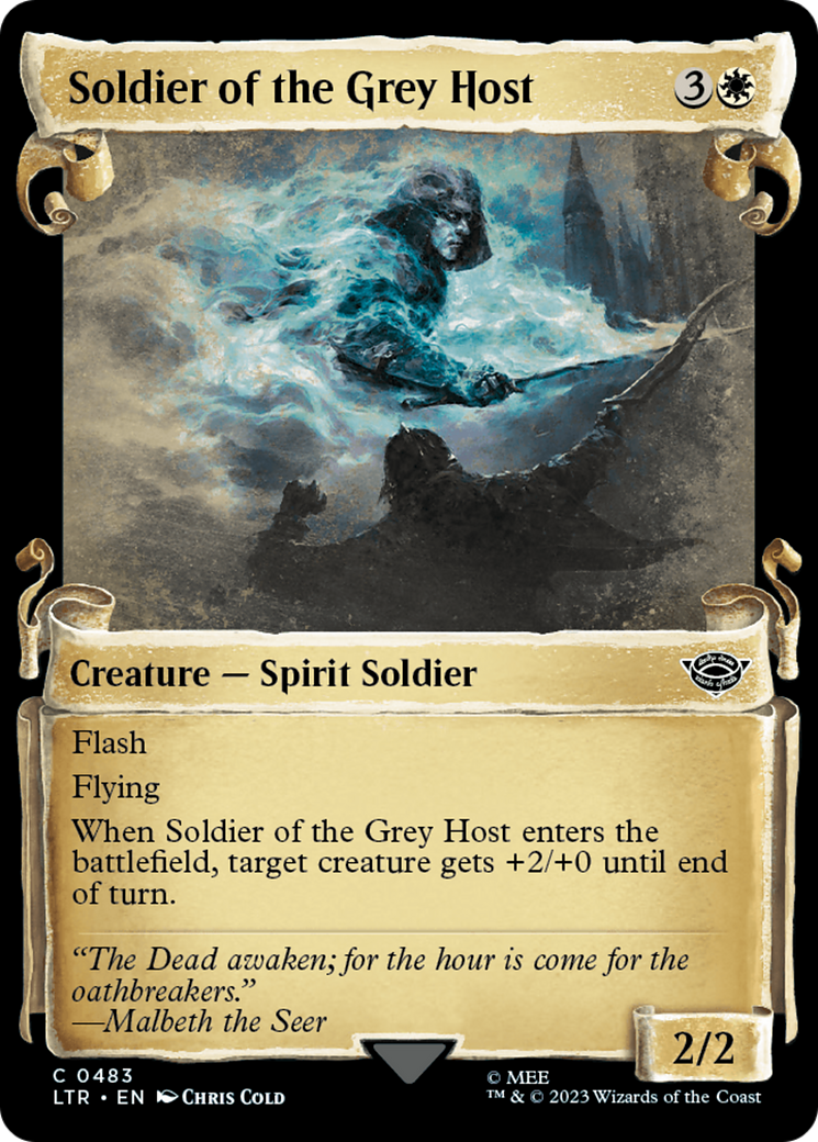 Soldier of the Grey Host [The Lord of the Rings: Tales of Middle-Earth Showcase Scrolls] | Cards and Coasters CA