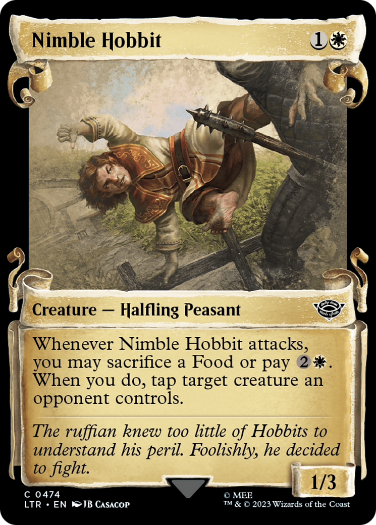 Nimble Hobbit [The Lord of the Rings: Tales of Middle-Earth Showcase Scrolls] | Cards and Coasters CA