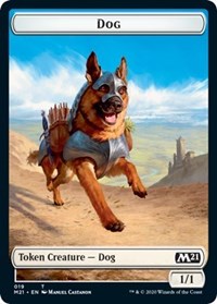 Dog // Weird Double-sided Token [Core Set 2021 Tokens] | Cards and Coasters CA