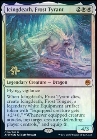 Icingdeath, Frost Tyrant [Dungeons & Dragons: Adventures in the Forgotten Realms Prerelease Promos] | Cards and Coasters CA