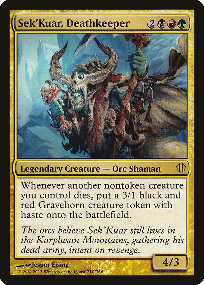 Sek'Kuar, Deathkeeper [Commander 2013] | Cards and Coasters CA