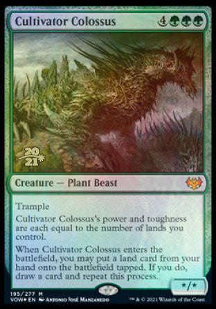 Cultivator Colossus [Innistrad: Crimson Vow Prerelease Promos] | Cards and Coasters CA