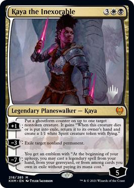 Kaya the Inexorable [Kaldheim Promo Pack] | Cards and Coasters CA