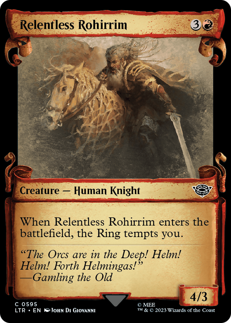 Relentless Rohirrim [The Lord of the Rings: Tales of Middle-Earth Showcase Scrolls] | Cards and Coasters CA