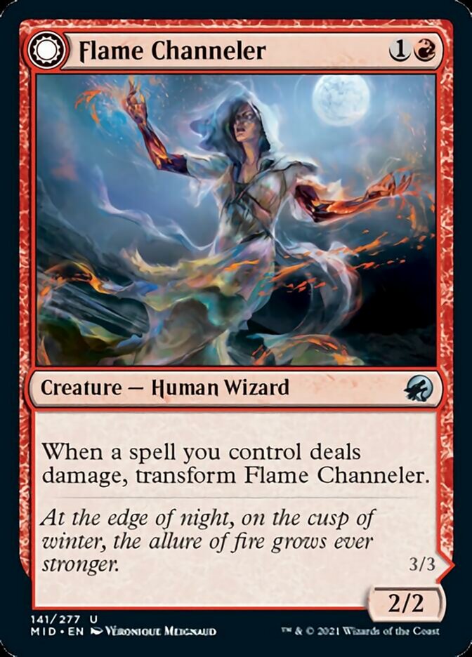 Flame Channeler // Embodiment of Flame [Innistrad: Midnight Hunt] | Cards and Coasters CA