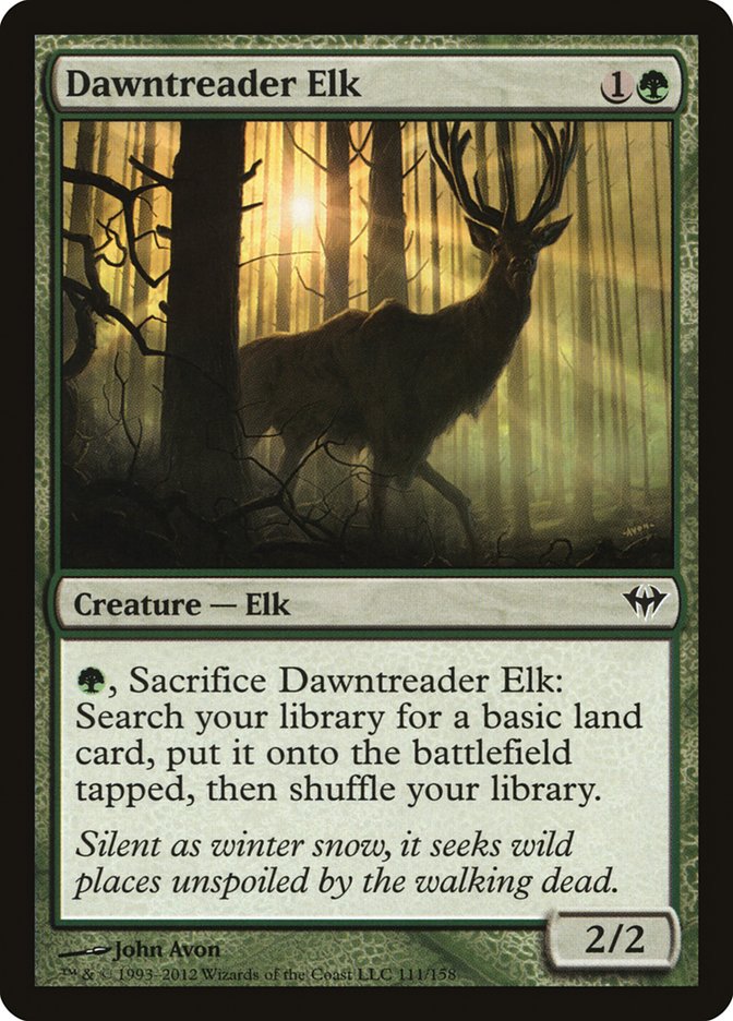 Dawntreader Elk [Dark Ascension] | Cards and Coasters CA