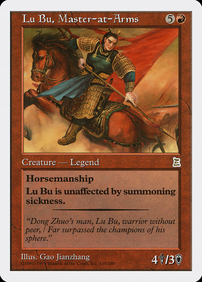 Lu Bu, Master-at-Arms [Portal Three Kingdoms] | Cards and Coasters CA