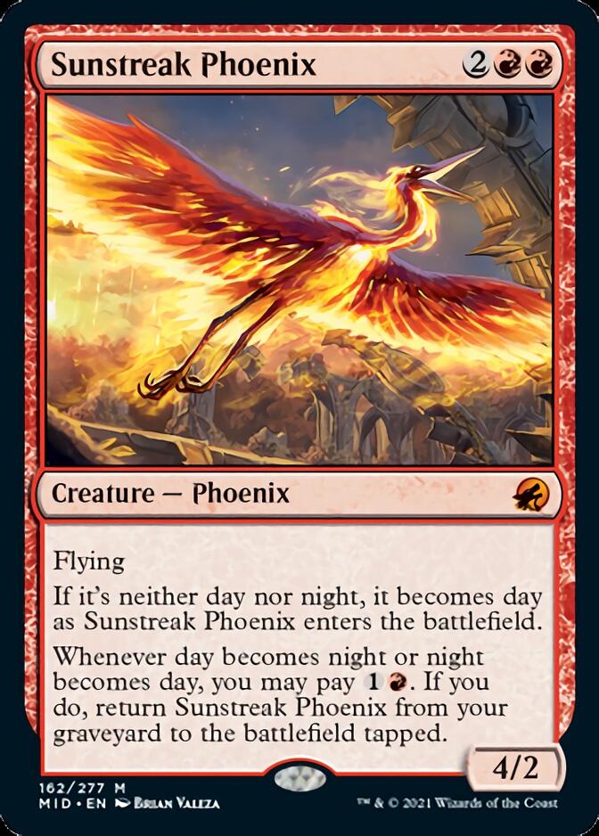 Sunstreak Phoenix [Innistrad: Midnight Hunt] | Cards and Coasters CA
