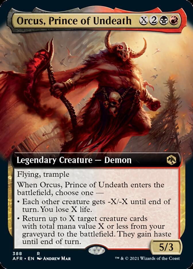 Orcus, Prince of Undeath (Extended) [Dungeons & Dragons: Adventures in the Forgotten Realms] | Cards and Coasters CA