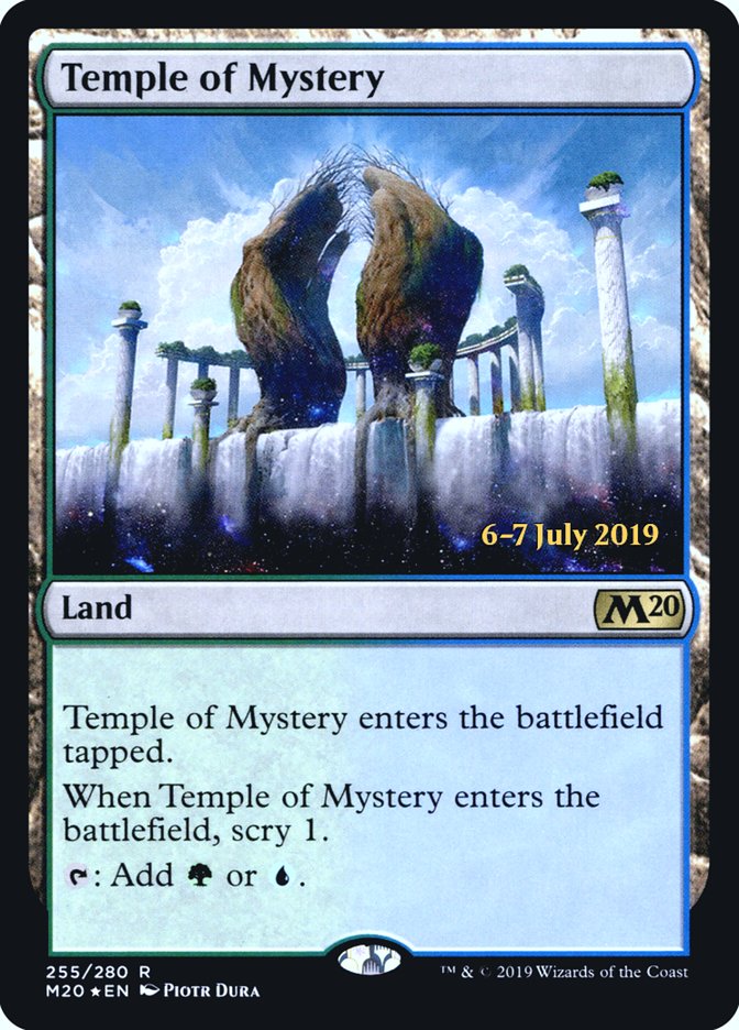 Temple of Mystery  [Core Set 2020 Prerelease Promos] | Cards and Coasters CA