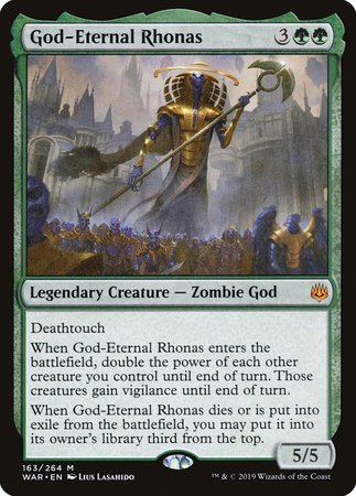 God-Eternal Rhonas [War of the Spark] | Cards and Coasters CA