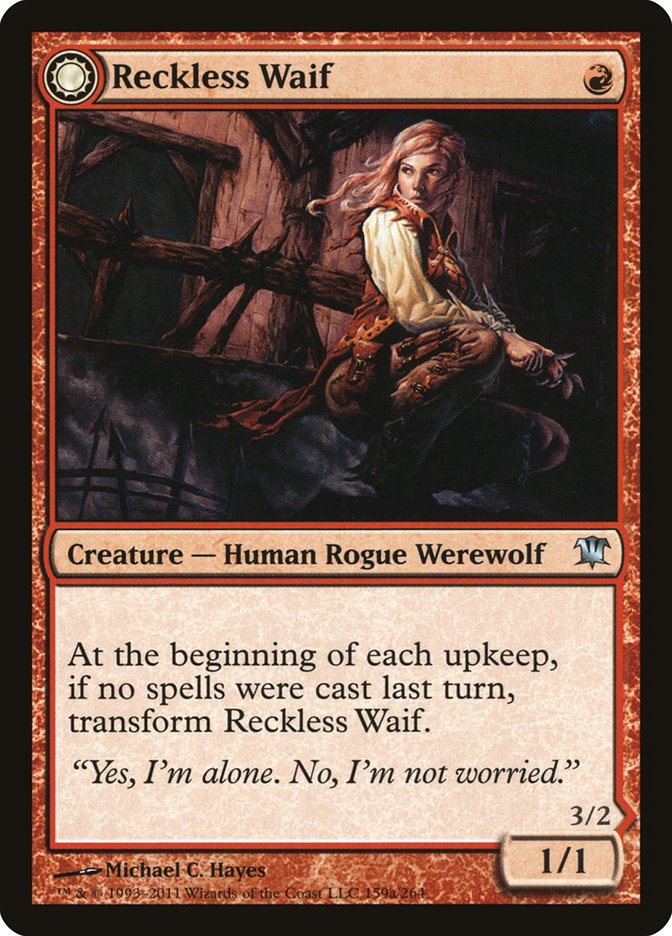 Reckless Waif // Merciless Predator [Innistrad] | Cards and Coasters CA