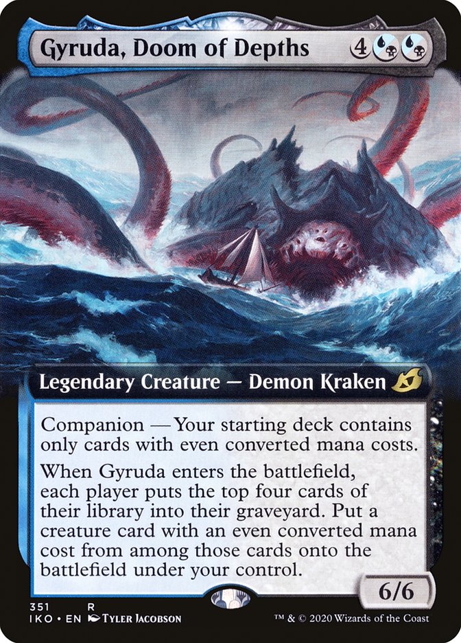 Gyruda, Doom of Depths (Extended Art) [Ikoria: Lair of Behemoths] | Cards and Coasters CA