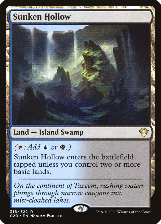 Sunken Hollow [Commander 2020] | Cards and Coasters CA