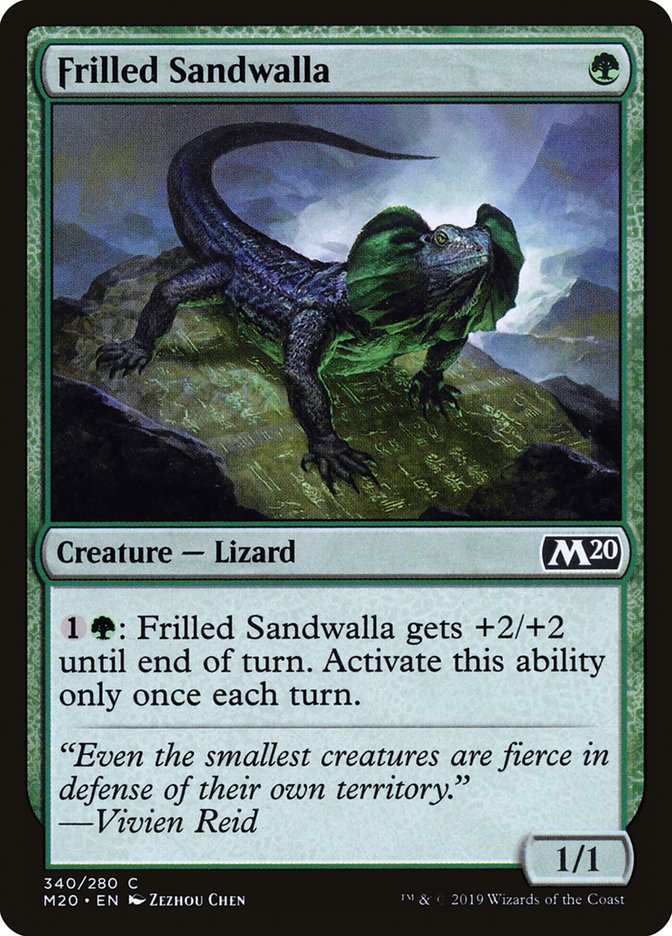 Frilled Sandwalla [Core Set 2020] | Cards and Coasters CA