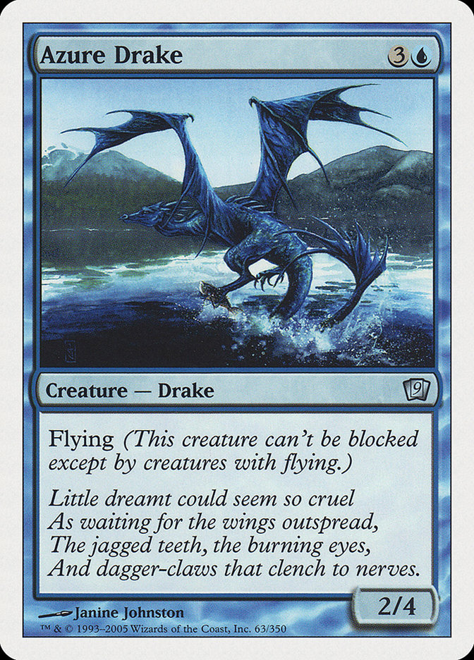 Azure Drake [Ninth Edition] | Cards and Coasters CA