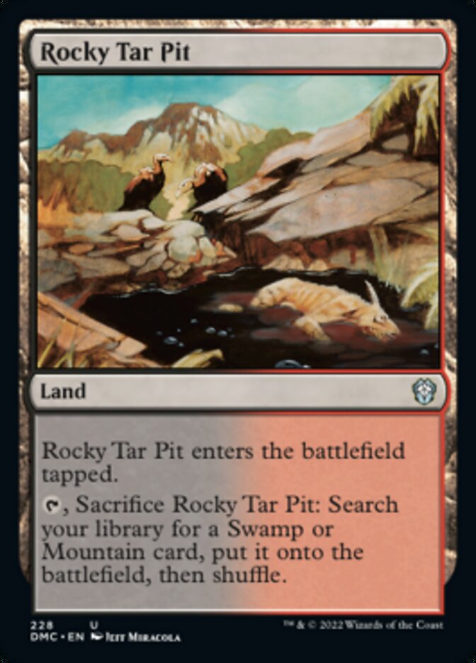 Rocky Tar Pit [Dominaria United Commander] | Cards and Coasters CA