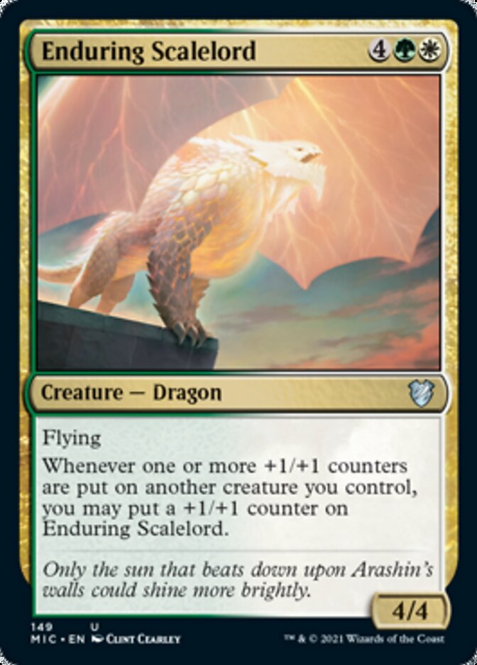 Enduring Scalelord [Innistrad: Midnight Hunt Commander] | Cards and Coasters CA