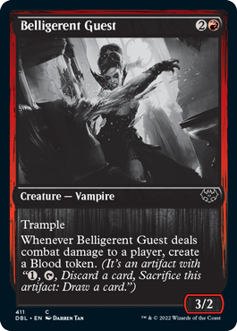 Belligerent Guest [Innistrad: Double Feature] | Cards and Coasters CA