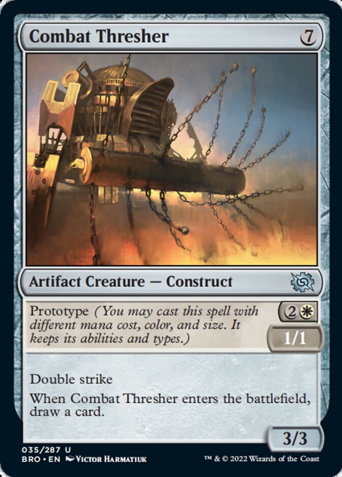 Combat Thresher [The Brothers' War] | Cards and Coasters CA