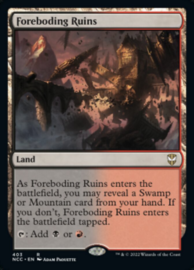 Foreboding Ruins [Streets of New Capenna Commander] | Cards and Coasters CA