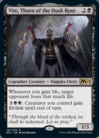 Vito, Thorn of the Dusk Rose [Core Set 2021] | Cards and Coasters CA