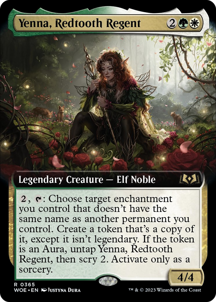 Yenna, Redtooth Regent (Extended Art) [Wilds of Eldraine] | Cards and Coasters CA