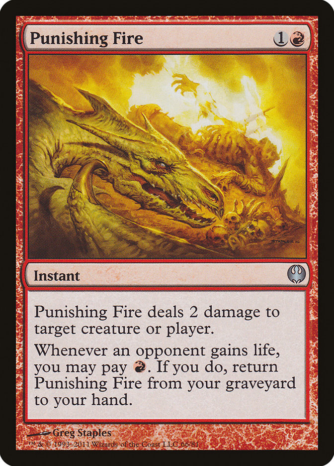 Punishing Fire [Duel Decks: Knights vs. Dragons] | Cards and Coasters CA
