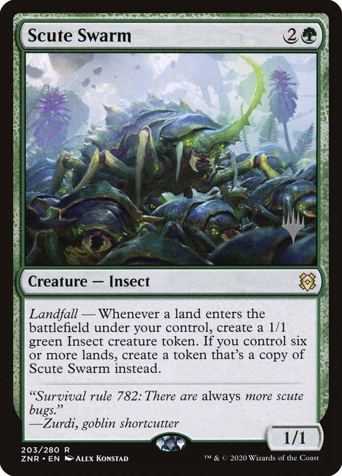 Scute Swarm (Promo Pack) [Zendikar Rising Promos] | Cards and Coasters CA