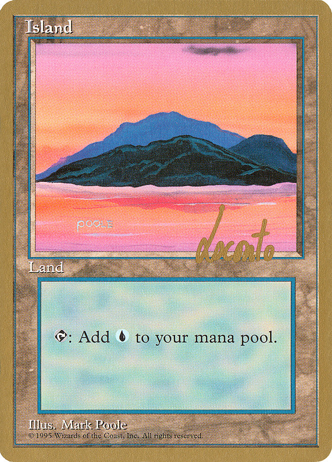 Island (ml369) (Michael Loconto) [Pro Tour Collector Set] | Cards and Coasters CA