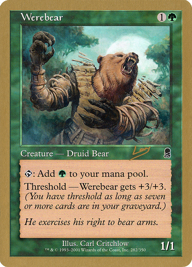 Werebear (Raphael Levy) [World Championship Decks 2002] | Cards and Coasters CA