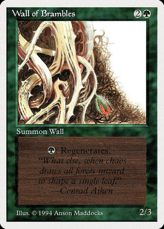 Wall of Brambles [Summer Magic / Edgar] | Cards and Coasters CA