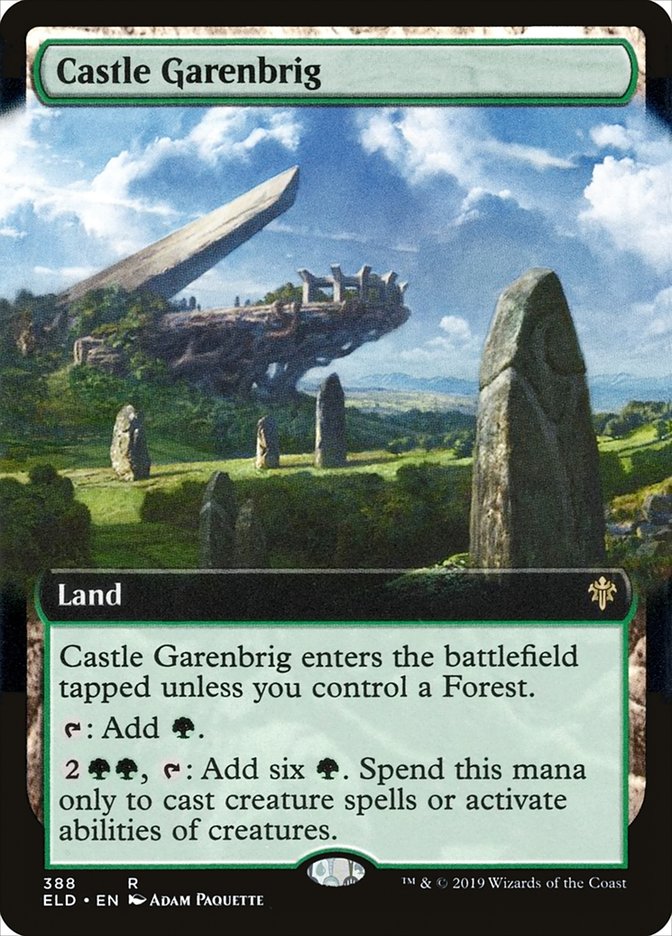 Castle Garenbrig (Extended Art) [Throne of Eldraine] | Cards and Coasters CA