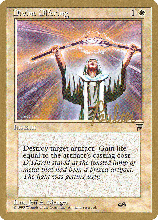 Divine Offering (Preston Poulter) (SB) [Pro Tour Collector Set] | Cards and Coasters CA