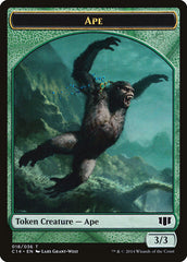 Ape // Zombie (011/036) Double-sided Token [Commander 2014 Tokens] | Cards and Coasters CA