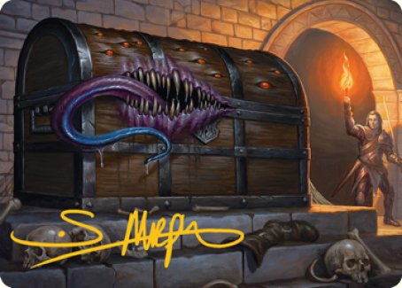 Mimic Art Card (Gold-Stamped Signature) [Dungeons & Dragons: Adventures in the Forgotten Realms Art Series] | Cards and Coasters CA