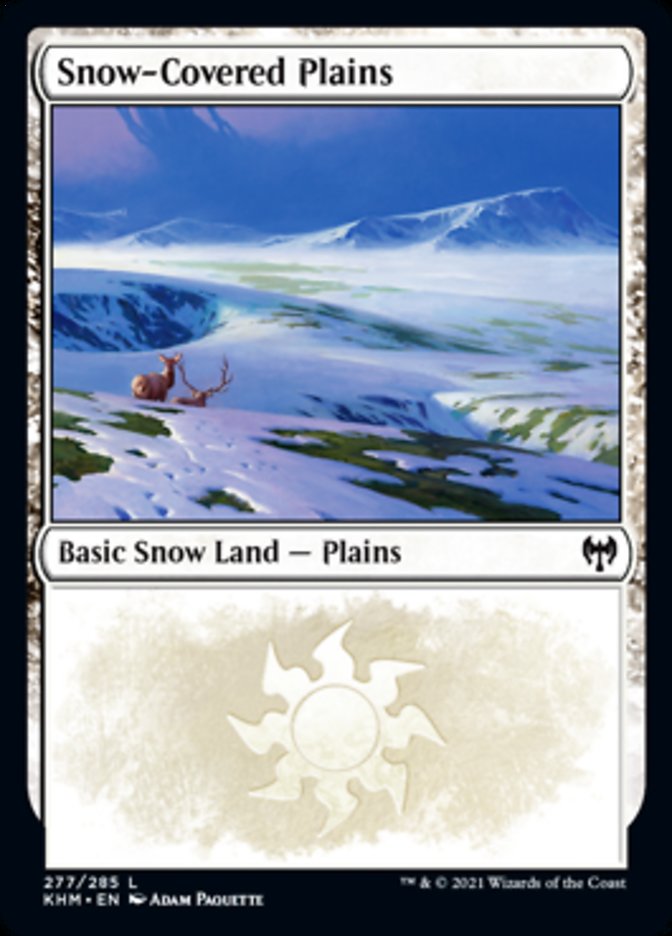 Snow-Covered Plains (277) [Kaldheim] | Cards and Coasters CA