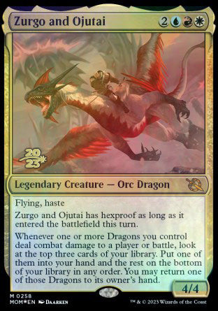 Zurgo and Ojutai [March of the Machine Prerelease Promos] | Cards and Coasters CA