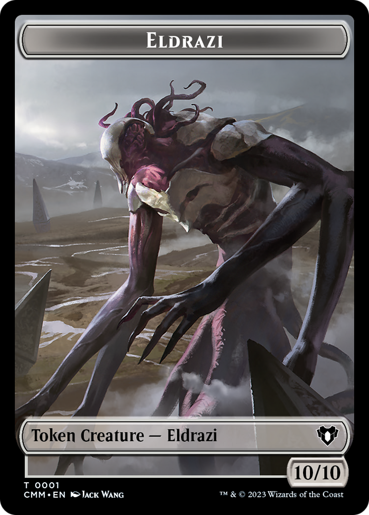 Eldrazi // Knight Double-Sided Token [Commander Masters Tokens] | Cards and Coasters CA