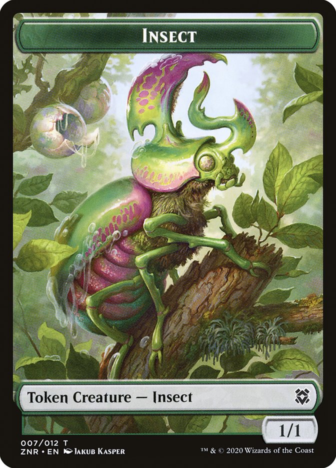 Insect Token [Zendikar Rising] | Cards and Coasters CA