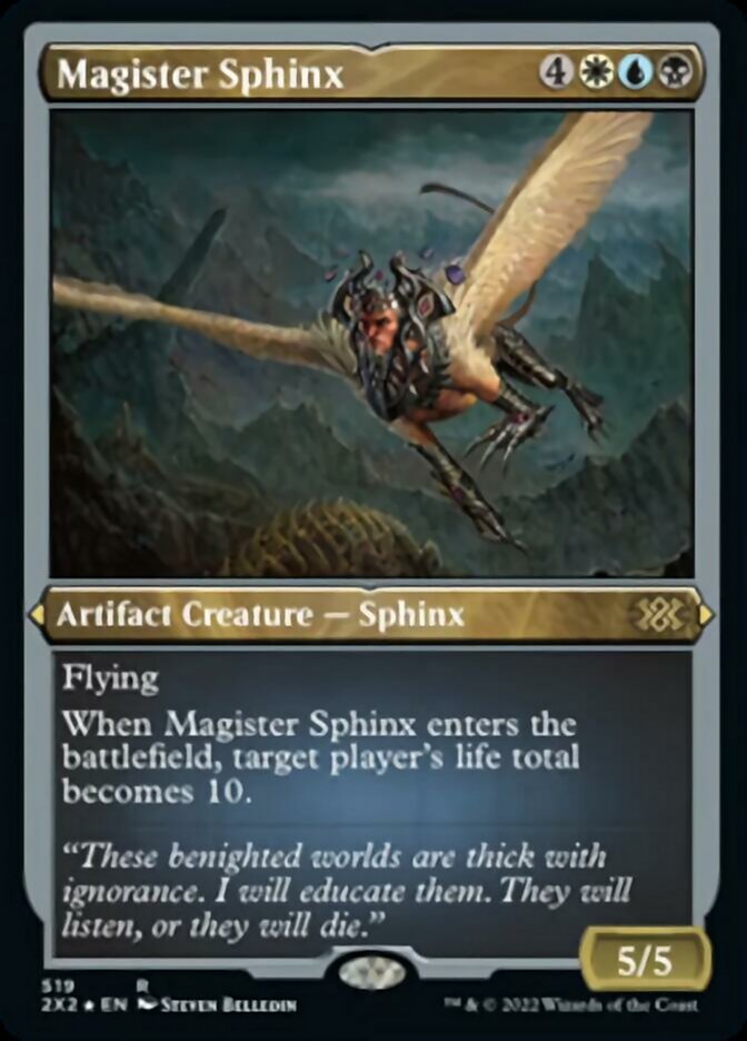 Magister Sphinx (Foil Etched) [Double Masters 2022] | Cards and Coasters CA