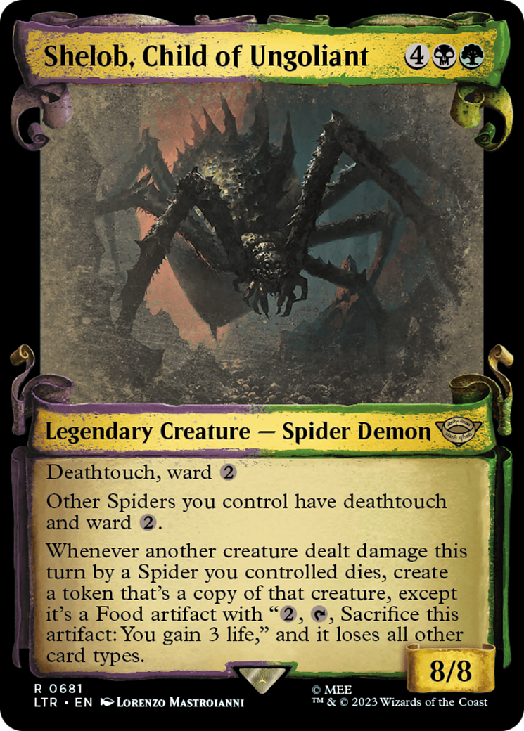 Shelob, Child of Ungoliant [The Lord of the Rings: Tales of Middle-Earth Showcase Scrolls] | Cards and Coasters CA