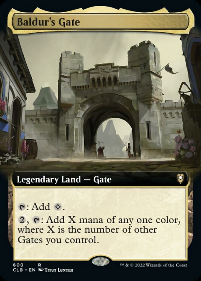 Baldur's Gate (Extended Art) [Commander Legends: Battle for Baldur's Gate] | Cards and Coasters CA