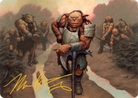 Hobgoblin Bandit Lord Art Card (Gold-Stamped Signature) [Dungeons & Dragons: Adventures in the Forgotten Realms Art Series] | Cards and Coasters CA