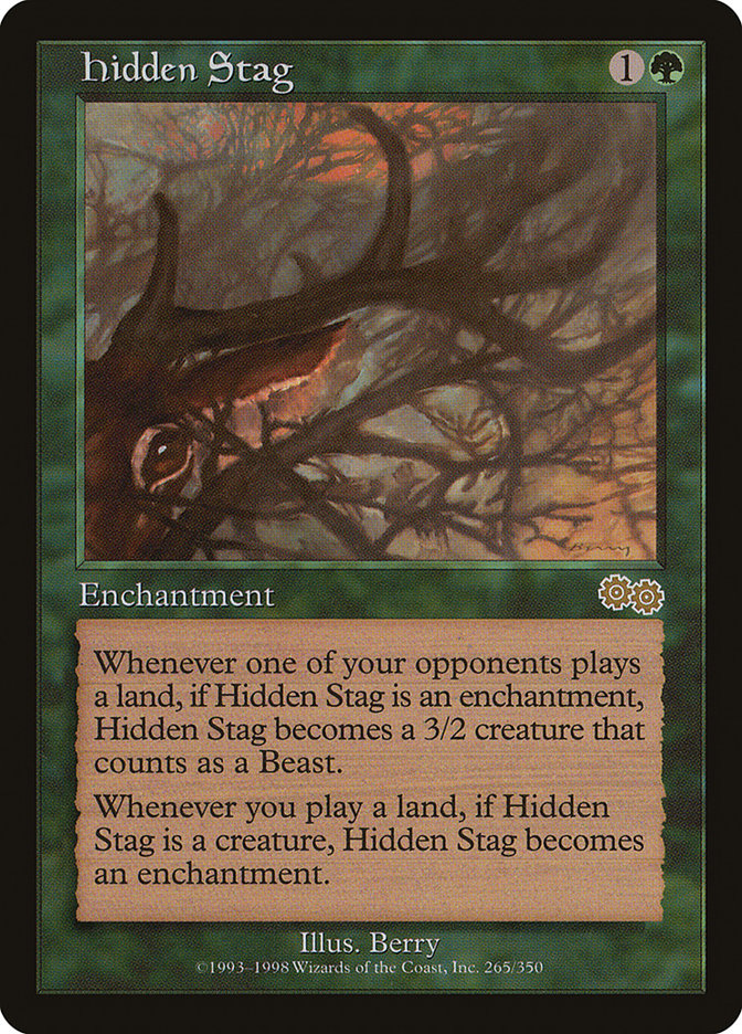 Hidden Stag [Urza's Saga] | Cards and Coasters CA